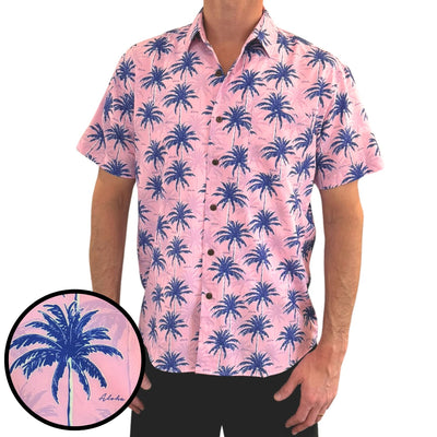 Super Stretch - Aloha Palms Hawaiian Shirt