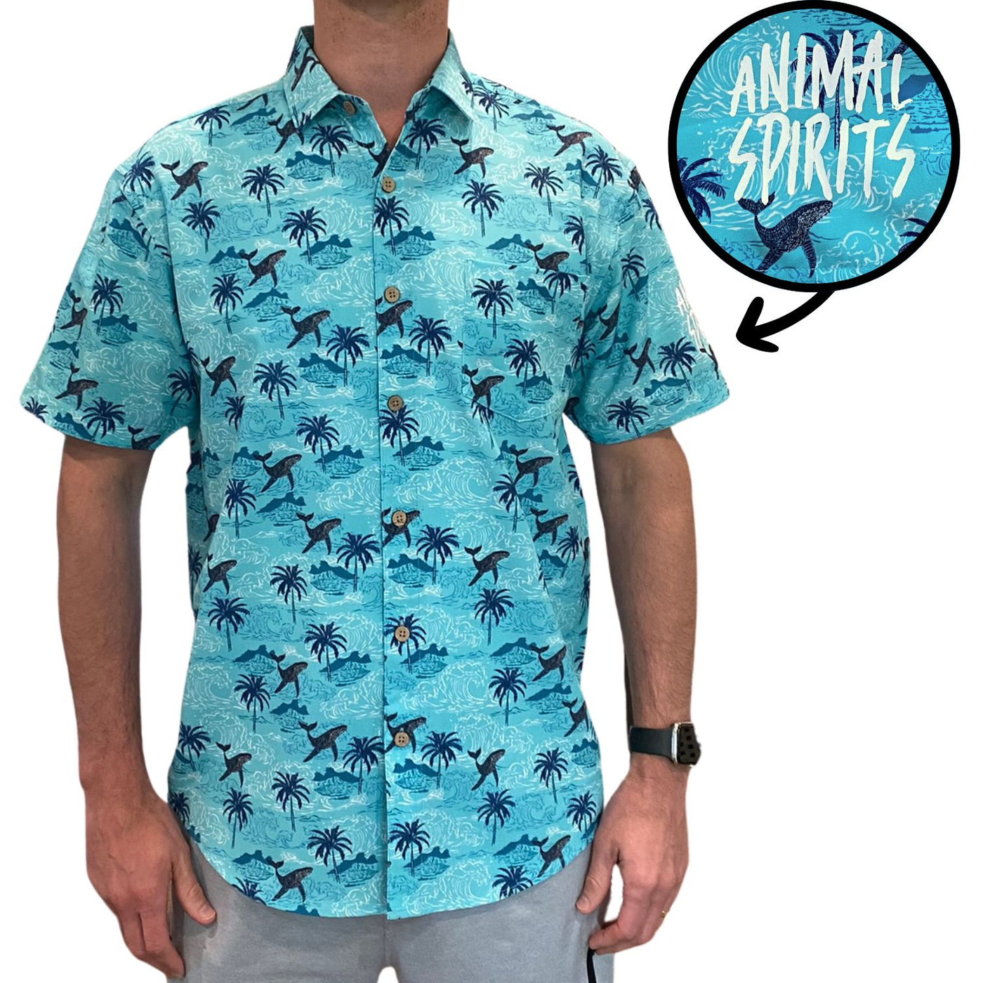 Super Stretch - Animal Spirits Hawaiian Shirt
