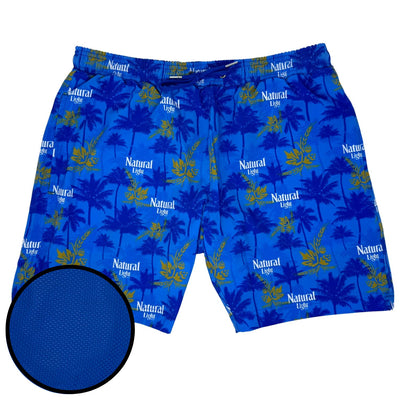 Blue Palms - Natural Light Swimsuit Shorts