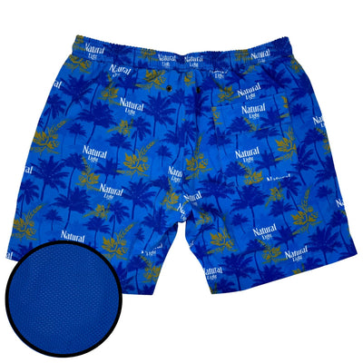 Blue Palms - Natural Light Swimsuit Shorts