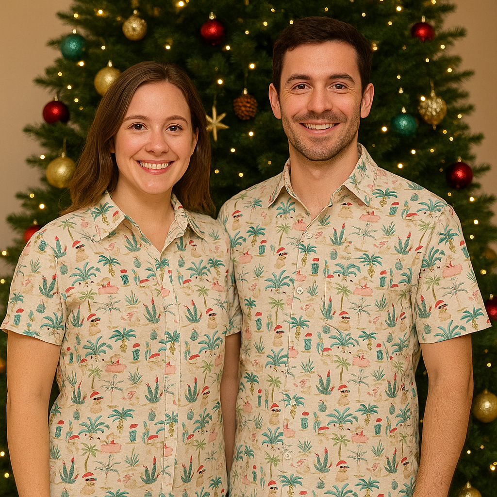 Super Stretch - Santa Clause Hawaiian Shirt