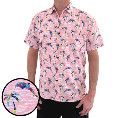 Super Stretch - Dolphin Paradise Hawaiian Shirt