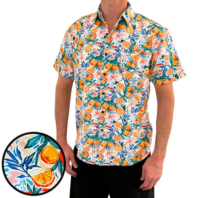 Super Stretch - Florida Oranges Hawaiian Shirt