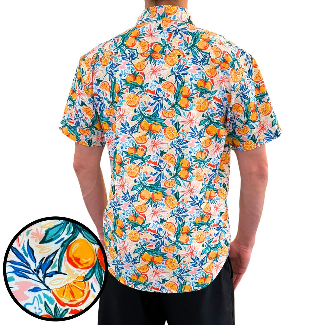 Super Stretch - Florida Oranges Hawaiian Shirt – Tropical Bros