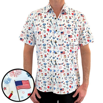 Super Stretch - Independence Day Hawaiian Shirt