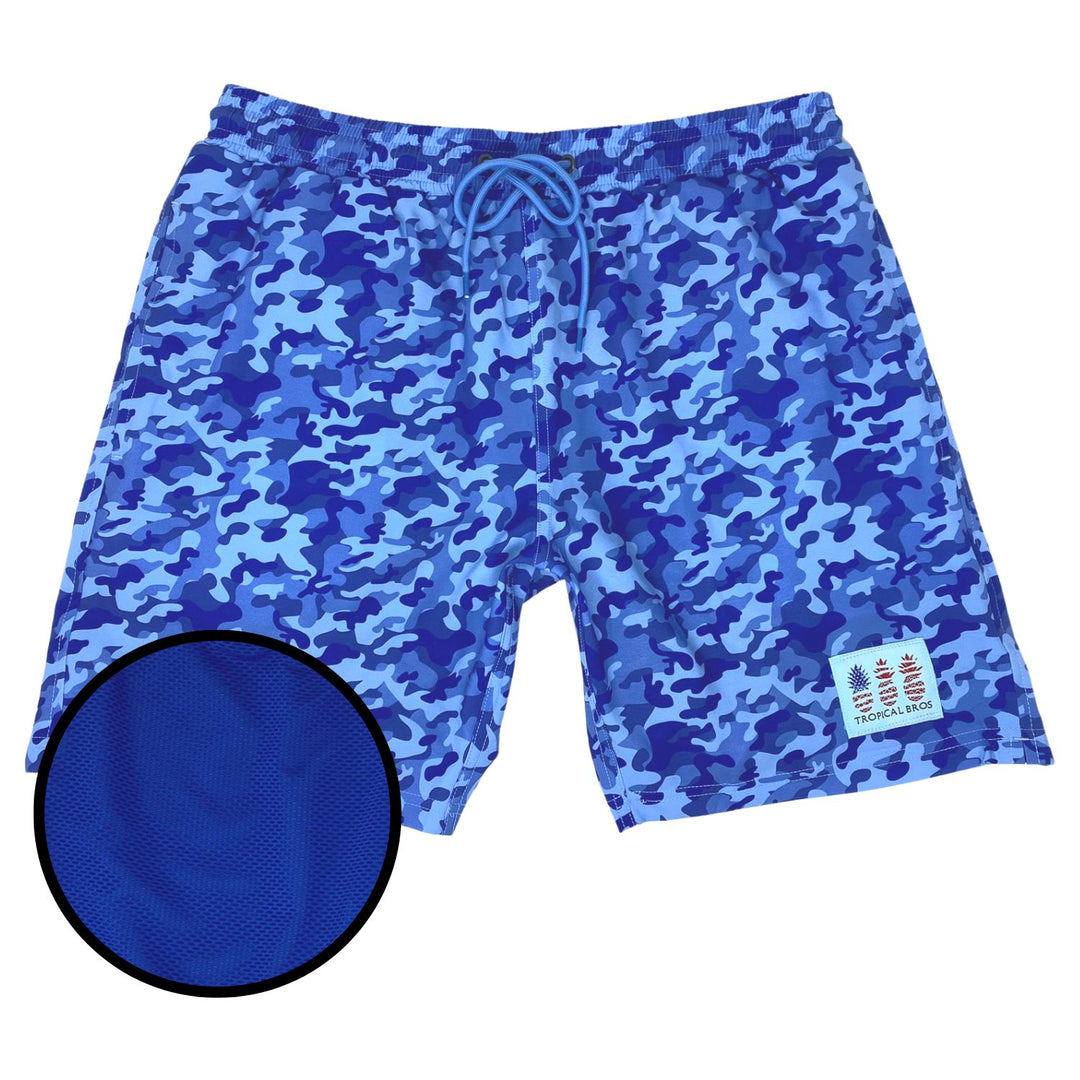 Tropical Bros Camo Swimsuit Shorts