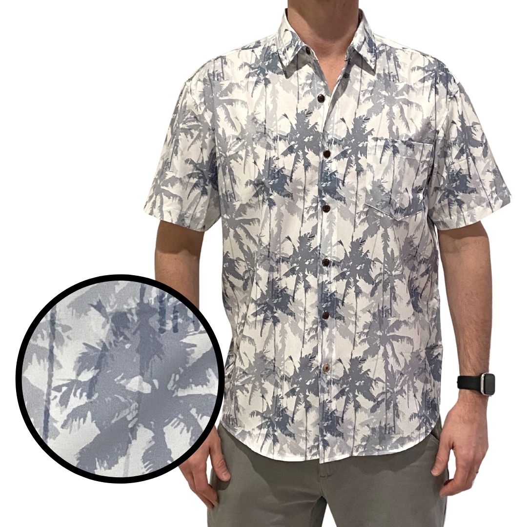 Super Stretch - Cali Palms Hawaiian Shirt