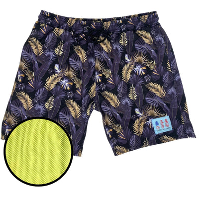 Gold Palms Swimsuit Shorts