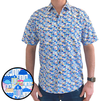 Super Stretch - Greek Paradise Hawaiian Shirt