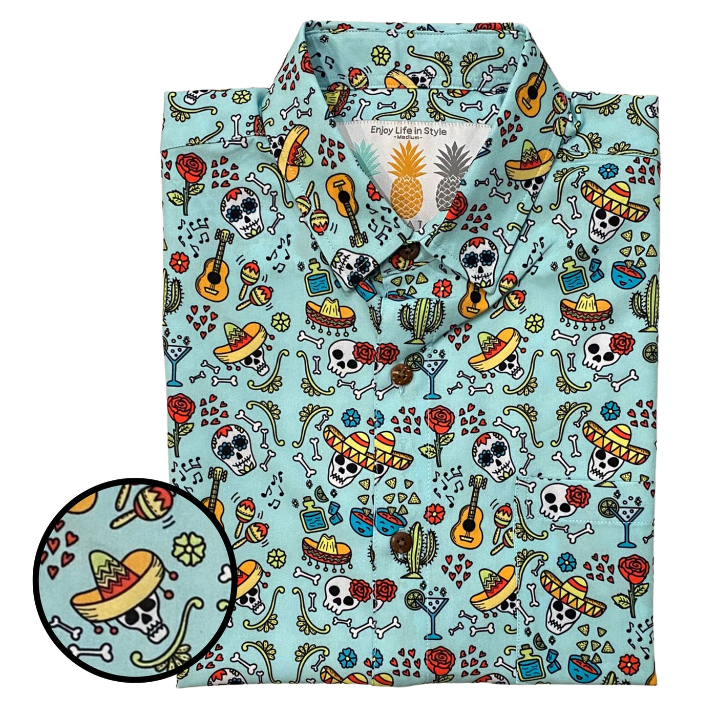 Super Stretch - Mexican Fiesta Hawaiian Shirt