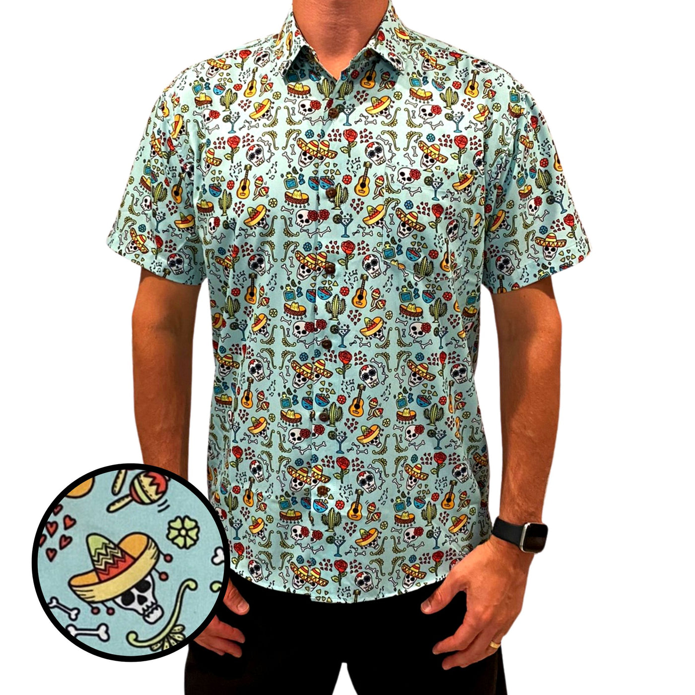 Super Stretch - Mexican Fiesta Hawaiian Shirt