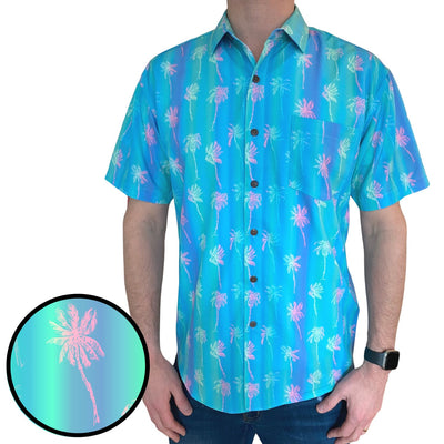 Super Stretch - Tahiti Palms Hawaiian Shirt