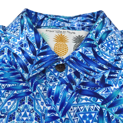 Super Stretch - Pacific Blues Hawaiian Shirt